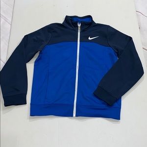 NIKE Blue Sweatsuit Zip up Jacket Sz c6-7 Yr